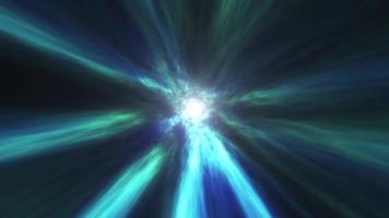 Abstract blue vortex time portal. Fantastic animation of an astral tunnel or travel wormhole with neon lights and brights. Concept of  space, energy , distortion of reality. This is a 4k background . video