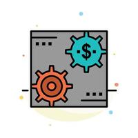 Revenue Capital Earnings Make Making Money Profit Abstract Flat Color Icon Template vector