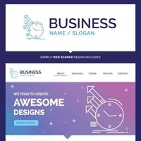 Beautiful Business Concept Brand Name detection vector