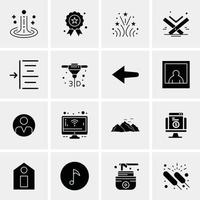 16 Universal Business Icons Vector Creative Icon Illustration to use in web and Mobile Related proje