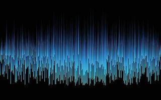 medios círculos vectoriales tecnología digital líneas ai que fluyen patrón dinámico en colores verde azul aislado sobre fondo negro vector