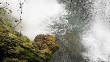 Blick auf den Wasserfall in wilder Natur video