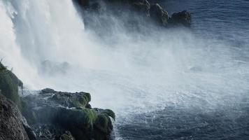 vue sur la cascade dans la nature sauvage video