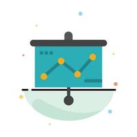 Chart Presentation Graph Projector Abstract Flat Color Icon Template vector