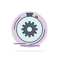 Action fast performance process speed Flat Color Icon Vector