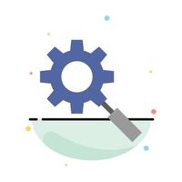 Search Research Gear Setting Abstract Flat Color Icon Template vector