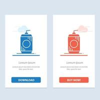 Bottle Cola Drink Usa  Blue and Red Download and Buy Now web Widget Card Template