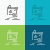 3d. dimensional. machine. printer. printing Icon Over Various Background. Line style design. designed for web and app. Eps 10 vector illustration