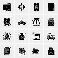 16 Universal Business Icons Vector Creative Icon Illustration to use in web and Mobile Related proje