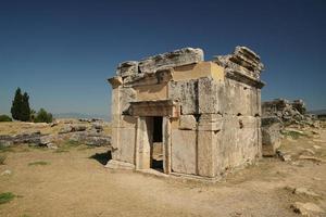 Tomb at Hierapolis Ancient City, Pamukkale, Denizli, Turkiye photo
