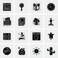 16 Universal Business Icons Vector Creative Icon Illustration to use in web and Mobile Related proje