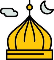 iconos de ramadán islam musulmán oración y ramadan kareem iconos de línea delgada establecen símbolos de estilo plano moderno i vector