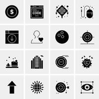 16 Universal Business Icons Vector Creative Icon Illustration to use in web and Mobile Related proje