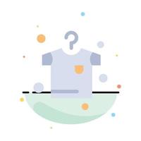 Clothes Drying Hanging Abstract Flat Color Icon Template vector