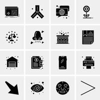 16 Universal Business Icons Vector Creative Icon Illustration to use in web and Mobile Related proje