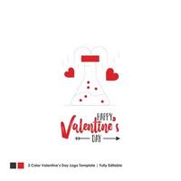 Happy Valentines Day Card Vector Lettering Background