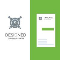 Paid Articles Paid Articles Digital Grey Logo Design and Business Card Template vector