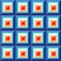 Vintage aestethic pattern with squares in the style of the 70s and 60 photo