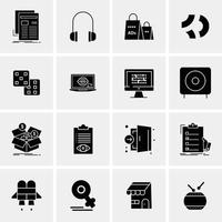 16 Universal Business Icons Vector Creative Icon Illustration to use in web and Mobile Related proje