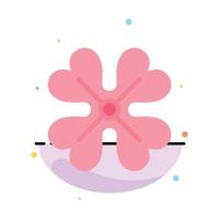 Anemone Anemone Flower Flower Spring Flower Abstract Flat Color Icon Template vector