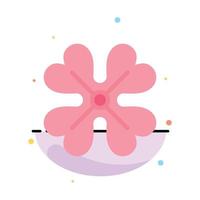 Anemone Anemone Flower Flower Spring Flower Abstract Flat Color Icon Template vector