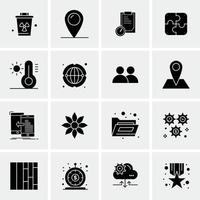 16 Universal Business Icons Vector Creative Icon Illustration to use in web and Mobile Related proje