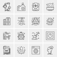 16 Universal Business Icons Vector Creative Icon Illustration to use in web and Mobile Related proje