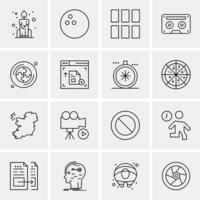 16 Business Universal Icons Vector Creative Icon Illustration to use in web and Mobile Related proje