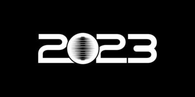 feliz año nuevo 2023 ilustración de diseño para diseño de calendario, sitio web, noticias o elemento de diseño gráfico. ilustración vectorial vector