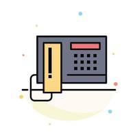 Telephone Phone Cell Hardware Abstract Flat Color Icon Template vector