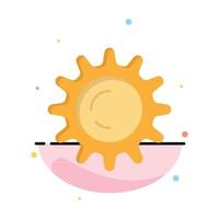 Sun Day Light Business Logo Template Flat Color vector
