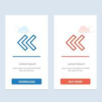 Arrow Arrows Back  Blue and Red Download and Buy Now web Widget Card Template vector