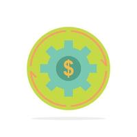 ingresos ganancias de capital hacer ganar dinero beneficio círculo abstracto fondo color plano icono vector