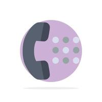 Apps Call Dial Phone Abstract Circle Background Flat color Icon vector