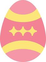 Bird Decoration Easter Egg  Flat Color Icon Vector icon banner Template
