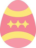 Bird Decoration Easter Egg  Flat Color Icon Vector icon banner Template