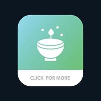Celebrate Deepam Deepavali Diwali Festival Lamp Light Mobile App Button Android and IOS Glyph Versio vector