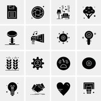 16 Universal Business Icons Vector Creative Icon Illustration to use in web and Mobile Related proje