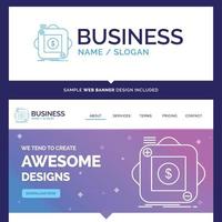 Beautiful Business Concept Brand Name purchase vector