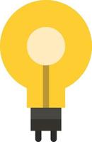 Bulb Glow Idea Insight Inspiriting  Flat Color Icon Vector icon banner Template