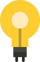 Bulb Glow Idea Insight Inspiriting  Flat Color Icon Vector icon banner Template