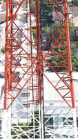 Telecom tower closeup. photo