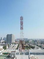 Telecommunication tower . photo