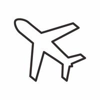 airplane otline style icon vector