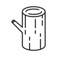 log outline icon vector