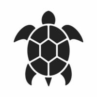 icono de estilo plano de tortuga vector