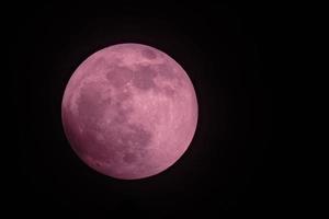 mayo de 2022 eclipse total de luna desde el hemisferio norte, luna llena de sangre justo antes del comienzo del eclipse foto