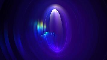 Digital space abstract glowing background. Digital technologies, data transmission, cloud computing. Metaverse in the digital world. 3d render photo