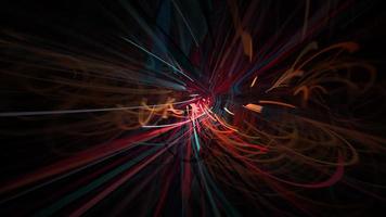 Digital abstract background. Cloud technologies, big data computing, glowing elements. 3d illustration photo