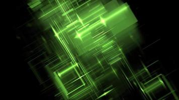 Abstract 3d space, design elements. Digital technologies and data centers. Building design, digital economy. Glowing walls. 3d render photo